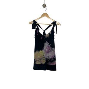Diane von Furstenberg Women's Tiaroa Racerback 100% Silk Top Fireworks Size 6